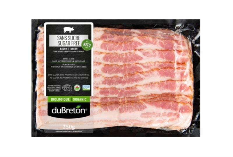 Bacon sans sucre biologique - Viandes de la ferme
