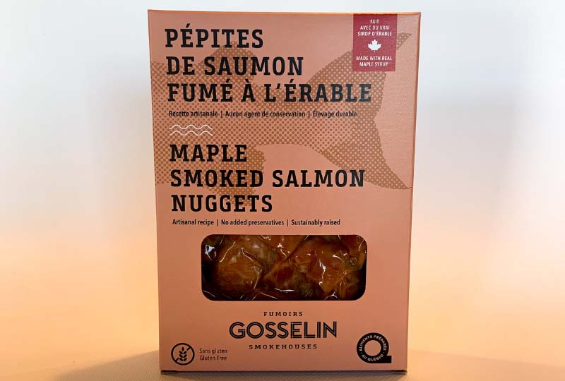 Maple smoked salmon nuggets - Viandes de la ferme