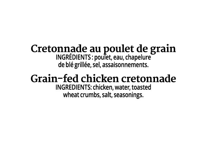 Chicken Cretonnade (Pack of 2)