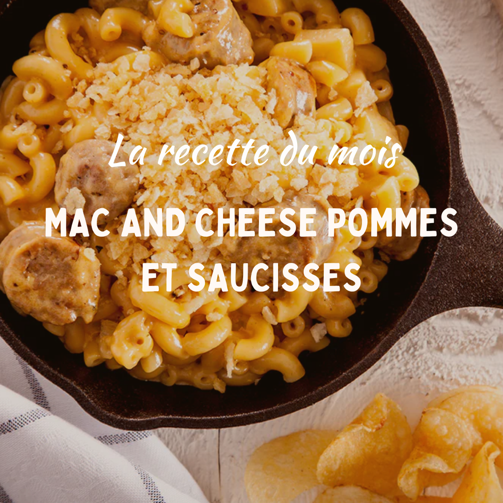 Mac and cheese pommes & saucisses