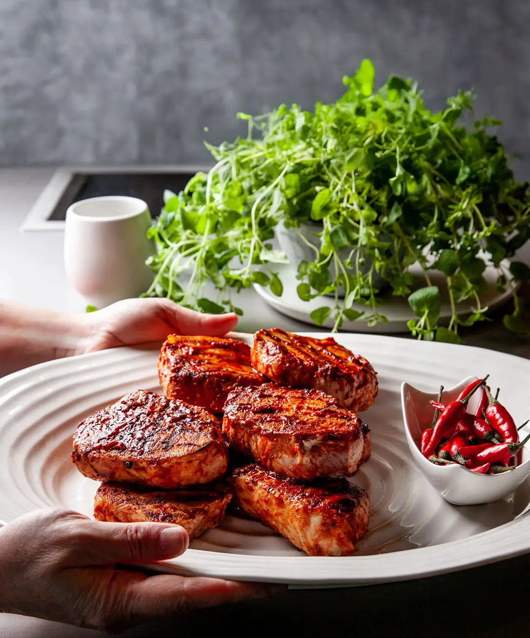 Côtelettes de porc diablo